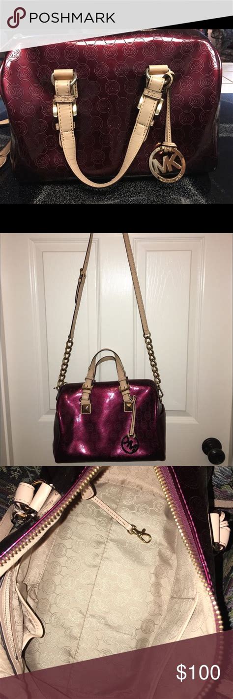 michael kors wine colored bag|Michael Kors handbags original price.